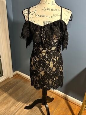 Lulus corset Lace Off-Shoulder Mini Dress